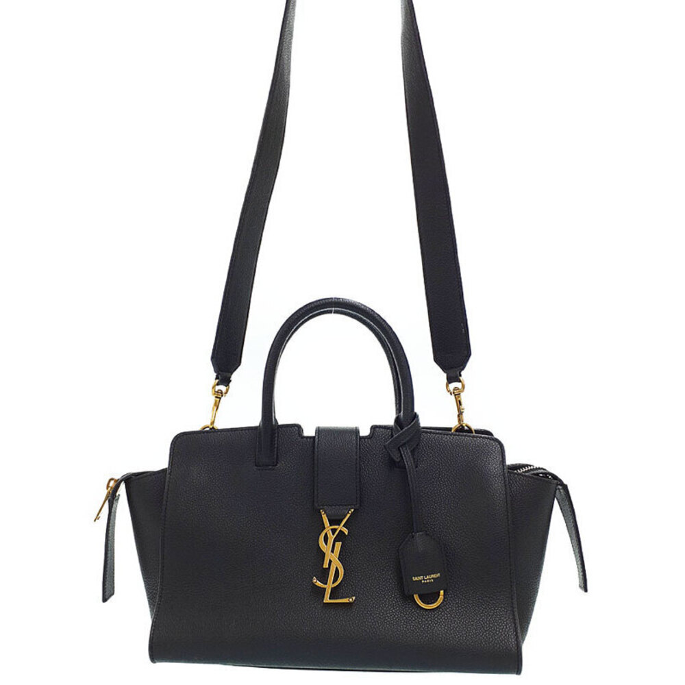 Saint Laurent Downtown YSL leather top handle 2way Crossbody bag